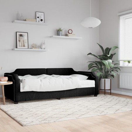 Schlafsofa mit schwarzer Stoffmatratze 90x190 cm von vidaXL, Betten und Lattenroste - Ref: Foro24-3197628, Preis: 311,65 €, R...