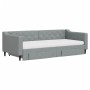 Trundle sofa bed with drawers light gray fabric 90x200 cm by vidaXL, Beds and slatted bases - Ref: Foro24-3197480, Price: 480...