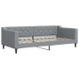 Trundle sofa bed with drawers light gray fabric 90x200 cm by vidaXL, Beds and slatted bases - Ref: Foro24-3197480, Price: 480...
