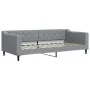 Trundle sofa bed with drawers light gray fabric 90x200 cm by vidaXL, Beds and slatted bases - Ref: Foro24-3197480, Price: 482...