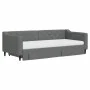 Ausziehbares Schlafsofa mit Schubladen aus dunkelgrauem Stoff, 90 x 200 cm von vidaXL, Betten und Lattenroste - Ref: Foro24-3...