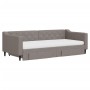Trundle sofa bed with drawers taupe gray fabric 90x200 cm by vidaXL, Beds and slatted bases - Ref: Foro24-3197483, Price: 477...