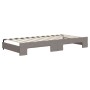 Trundle sofa bed with drawers taupe gray fabric 90x200 cm by vidaXL, Beds and slatted bases - Ref: Foro24-3197483, Price: 477...