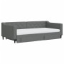 Trundle sofa bed with drawers dark gray fabric 100x200 cm by vidaXL, Beds and slatted bases - Ref: Foro24-3197486, Price: 472...