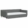 Trundle sofa bed with drawers dark gray fabric 100x200 cm by vidaXL, Beds and slatted bases - Ref: Foro24-3197486, Price: 472...