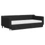 Trundle sofa bed with drawers black fabric 90x200 cm by vidaXL, Beds and slatted bases - Ref: Foro24-3197482, Price: 479,18 €...