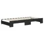 Trundle sofa bed with drawers black fabric 90x200 cm by vidaXL, Beds and slatted bases - Ref: Foro24-3197482, Price: 479,18 €...