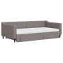 Trundle sofa bed with drawers taupe gray fabric 100x200 cm by vidaXL, Beds and slatted bases - Ref: Foro24-3197488, Price: 48...