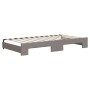 Trundle sofa bed with drawers taupe gray fabric 100x200 cm by vidaXL, Beds and slatted bases - Ref: Foro24-3197488, Price: 48...