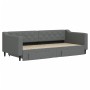 Trundle sofa bed with drawers dark gray fabric 90x200 cm by vidaXL, Beds and slatted bases - Ref: Foro24-3197463, Price: 295,...