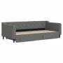 Trundle sofa bed with drawers dark gray fabric 90x200 cm by vidaXL, Beds and slatted bases - Ref: Foro24-3197463, Price: 295,...