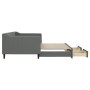 Trundle sofa bed with drawers dark gray fabric 90x200 cm by vidaXL, Beds and slatted bases - Ref: Foro24-3197463, Price: 295,...
