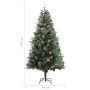 Weihnachtsbaum und Tannenzapfen aus grünem PVC und PE 225 cm von vidaXL, Weihnachtsbäume - Ref: Foro24-340528, Preis: 113,47 ...