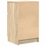 Mesilla de noche roble Sonoma 39x35x65 cm Madera de ingeniería