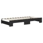 Trundle sofa bed with drawers black fabric 90x200 cm by vidaXL, Beds and slatted bases - Ref: Foro24-3197464, Price: 294,08 €...