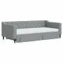 Trundle sofa bed with drawers light gray fabric 90x190 cm by vidaXL, Beds and slatted bases - Ref: Foro24-3197490, Price: 441...