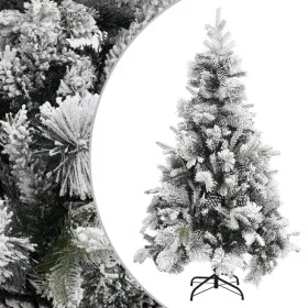 Árbol de Navidad con nieve flocada y piñas PVC y PE 195 cm de vidaXL, Arboles de navidad - Ref: Foro24-340531, Precio: 227,37...