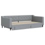 Trundle sofa bed with drawers light gray fabric 100x200 cm by vidaXL, Beds and slatted bases - Ref: Foro24-3197467, Price: 30...