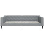 Trundle sofa bed with drawers light gray fabric 100x200 cm by vidaXL, Beds and slatted bases - Ref: Foro24-3197467, Price: 30...