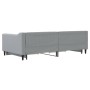 Trundle sofa bed with drawers light gray fabric 100x200 cm by vidaXL, Beds and slatted bases - Ref: Foro24-3197467, Price: 30...