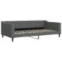 Trundle sofa bed with drawers dark gray fabric 100x200 cm by vidaXL, Beds and slatted bases - Ref: Foro24-3197468, Price: 301...