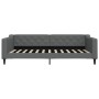 Trundle sofa bed with drawers dark gray fabric 100x200 cm by vidaXL, Beds and slatted bases - Ref: Foro24-3197468, Price: 300...