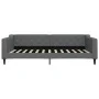 Trundle sofa bed with drawers dark gray fabric 100x200 cm by vidaXL, Beds and slatted bases - Ref: Foro24-3197468, Price: 301...