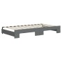 Trundle sofa bed with drawers dark gray fabric 100x200 cm by vidaXL, Beds and slatted bases - Ref: Foro24-3197468, Price: 300...