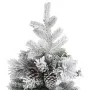 Christmas tree with flocked snow and pine cones PVC and PE 195 cm by vidaXL, Christmas trees - Ref: Foro24-340531, Price: 227...