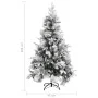 Christmas tree with flocked snow and pine cones PVC and PE 195 cm by vidaXL, Christmas trees - Ref: Foro24-340531, Price: 227...