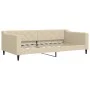 Trundle sofa bed with drawers cream fabric 100x200 cm by vidaXL, Beds and slatted bases - Ref: Foro24-3197471, Price: 302,67 ...