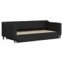 Sofá cama nido con cajones tela negro 90x190 cm de vidaXL, Camas y somieres - Ref: Foro24-3197474, Precio: 282,61 €, Descuent...