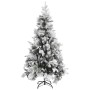 Christmas tree with flocked snow and pine cones PVC and PE 225 cm by vidaXL, Christmas trees - Ref: Foro24-340532, Price: 190...