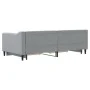Trundle sofa bed with drawers light gray fabric 90x190 cm by vidaXL, Beds and slatted bases - Ref: Foro24-3197472, Price: 282...