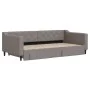 Trundle sofa bed with drawers taupe gray fabric 100x200 cm by vidaXL, Beds and slatted bases - Ref: Foro24-3197470, Price: 30...