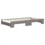 Trundle sofa bed with drawers taupe gray fabric 100x200 cm by vidaXL, Beds and slatted bases - Ref: Foro24-3197470, Price: 30...