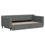 Sofá cama nido con cajones tela gris oscuro 90x190 cm de vidaXL, Camas y somieres - Ref: Foro24-3197473, Precio: 295,24 €, De...