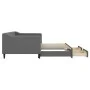 Trundle sofa bed with drawers dark gray fabric 90x190 cm by vidaXL, Beds and slatted bases - Ref: Foro24-3197473, Price: 286,...