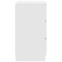 Mesillas de noche con 3 cajones 2 uds Blanco 39x35x65 cm