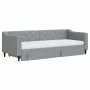Trundle sofa bed with drawers light gray fabric 80x200 cm by vidaXL, Beds and slatted bases - Ref: Foro24-3197475, Price: 459...