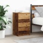 Mesilla de noche con 3 cajones madera vieja 39x35x65 cm en Mesitas de noche | Comprar online en Foro24