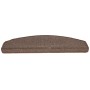 Felpudos para escaleras 15 uds 65x24x4 cm Marrón Café