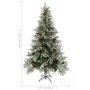 Christmas tree with pine cones green and white PVC and PE 195 cm by vidaXL, Christmas trees - Ref: Foro24-340535, Price: 117,...