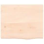 Untreated solid oak wood table top 60x50x(2-4) cm by vidaXL, Table tops - Ref: Foro24-3156285, Price: 59,81 €, Discount: %