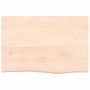 Solid untreated oak wood table top 60x40x(2-6) cm by vidaXL, Table tops - Ref: Foro24-3156283, Price: 61,77 €, Discount: %
