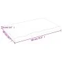 Tischplatte aus unbehandeltem massivem Eichenholz, 80 x 50 x (2–4) cm von vidaXL, Tischplatten - Ref: Foro24-3156294, Preis: ...