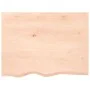 Tablero de mesa madera maciza roble sin tratar 80x60x(2-4) cm by vidaXL, Table tops - Ref: Foro24-3156297, Price: 70,17 €, Di...