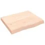 Tischplatte aus unbehandeltem massivem Eichenholz, 60 x 50 x (2–6) cm von vidaXL, Tischplatten - Ref: Foro24-3156286, Preis: ...