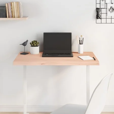Untreated solid oak wood table top 80x40x(2-4) cm by vidaXL, Table tops - Ref: Foro24-3156291, Price: 69,42 €, Discount: %