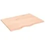Tischplatte aus unbehandeltem massivem Eichenholz, 80 x 60 x 2 cm von vidaXL, Tischplatten - Ref: Foro24-3156296, Preis: 63,0...